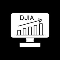 diseño de icono de vector de djia