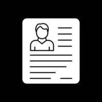 Bad Resume CV Vector Icon Design