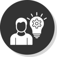 diseño de icono de vector de generación de ideas