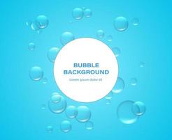 3d realistic vector illustration. Bubble background. Place for product placement.