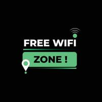 Free wifi zone vector illustration