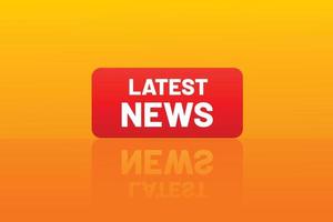 Latest news with yellow background template design. vector
