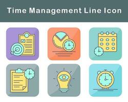 Time Management Vector Icon Set