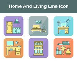 Home And Living Vector Icon Set