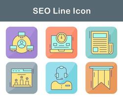 seo vector icono conjunto