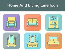 Home And Living Vector Icon Set