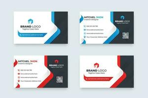 Simple Minimal Modern Business Card Template Creative Concept Visiting Design.