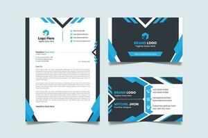 Minimal Corporate Business Modern Letterhead Design Template Creative Abstract Professional Business Card. vector