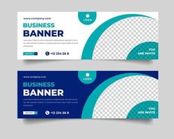 Modern business banner vector template