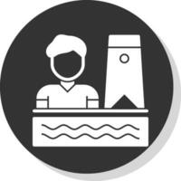 diseño de icono de vector de bodyboard