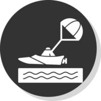 Parasailing Vector Icon Design