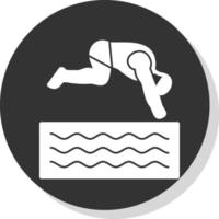 Freediving Vector Icon Design