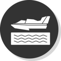 Hydroplane Racing Vector Icon Design