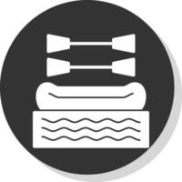 Rafting Vector Icon Design