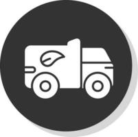 Eco Truck Vector Icon Design