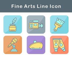 Fine Arts Vector Icon Set