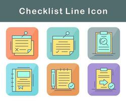 Checklist Vector Icon Set