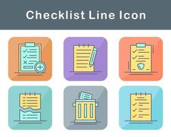 Checklist Vector Icon Set