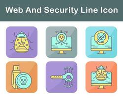 Web And Security Vector Icon Set