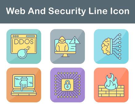 Web And Security Vector Icon Set