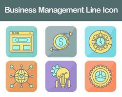 Business Management Vector Icon Set