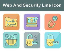 Web And Security Vector Icon Set