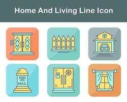 Home And Living Vector Icon Set
