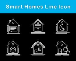 inteligente casas vector icono conjunto