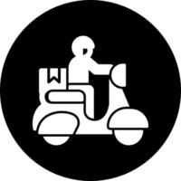 Delivery Bike Vector Icon