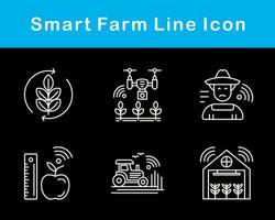 Smart Farm Vector Icon Set