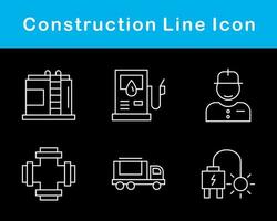 conjunto de iconos de vector de construcción