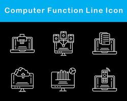 Computer Function Vector Icon Set