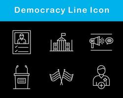 Democracy Vector Icon Set