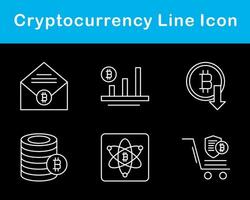 bitcoin y criptomoneda vector icono conjunto