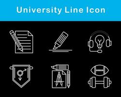 Universidad vector icono conjunto