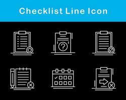 Lista de Verificación vector icono conjunto