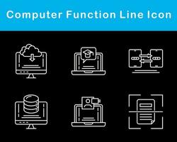 Computer Function Vector Icon Set