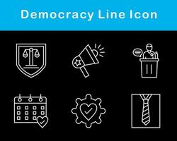 Democracy Vector Icon Set