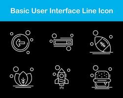 Basic User Interface Vector Icon Set