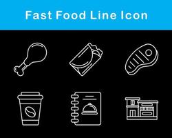 Fast Food Vector Icon Set