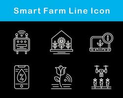 Smart Farm Vector Icon Set