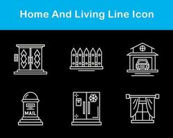 Home And Living Vector Icon Set