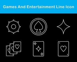 Games And Entertainment Vector Icon Set