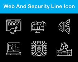 Web And Security Vector Icon Set