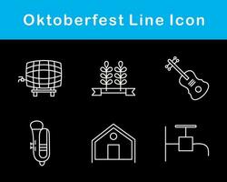 Oktoberfest vector icono conjunto