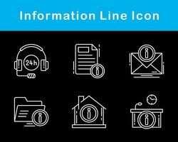 información vector icono conjunto