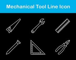 mecánico herramienta vector icono conjunto