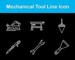 mecánico herramienta vector icono conjunto