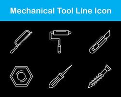 mecánico herramienta vector icono conjunto