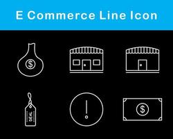 conjunto de iconos de vector de comercio electrónico